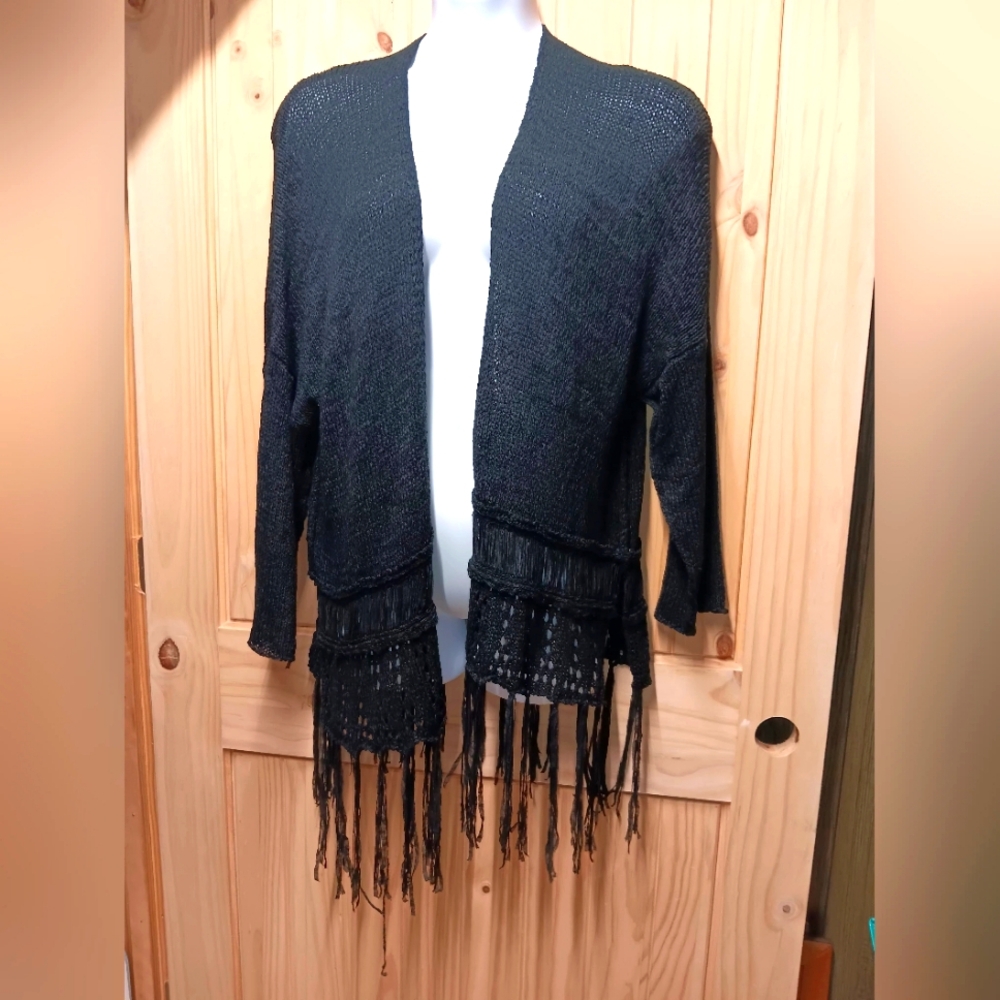 Umgee Cardigan with Fringe NWOT